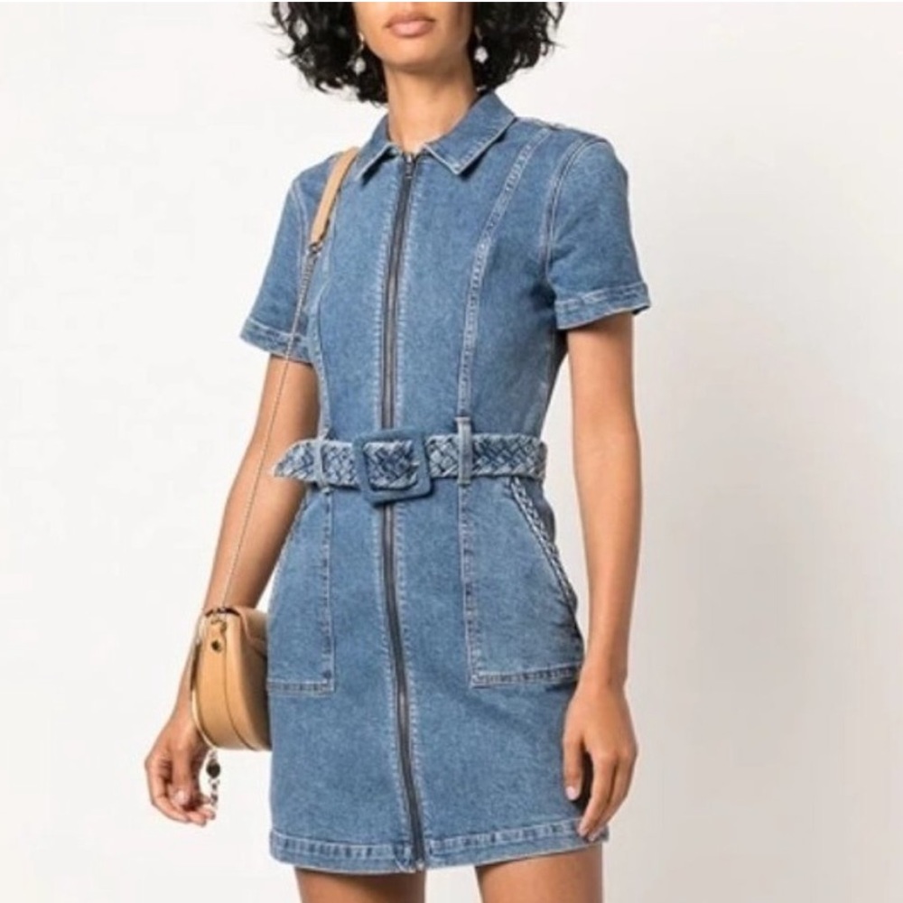 Alice And Olivia Gorgeous Denim Shirt Dress NWOT